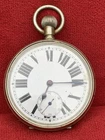 Antique Swiss Made Mechanical Pocket Watch in Pure Nickel Case Working