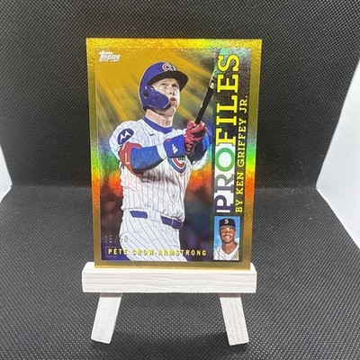 2026 Topps Series 1 #TP-13 Pete Crow-Armstrong Profiles By KG Gold Foil 15/50 NM