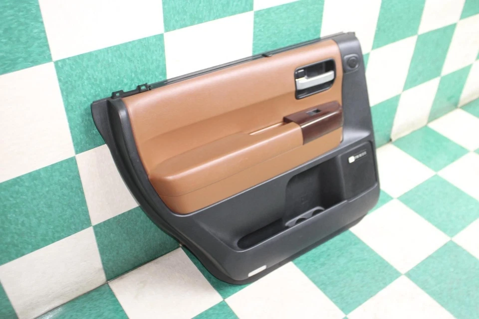 08-22 Sequoia Black Brown Rear Driver Side Left LH LR Door Trim Panel OEM OE WTY Foto 3 de 4