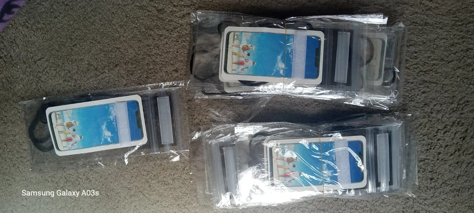 Bolsa impermeable para teléfono celular natación bajo el agua bolsa seca transparente Foto 4 de 4