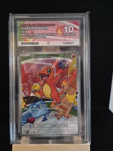 Charmander MEP 038 First Partner Illustration Ace 10 (Perfect Sub Grades)