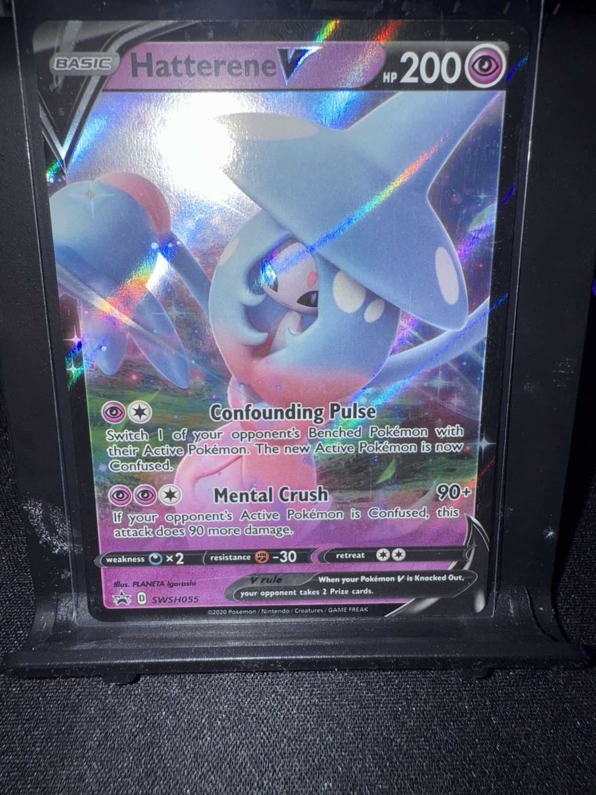 HATTERENE V SWSH055 PROMO POKEMON (STANDARD ULTRA, NM)
