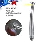 Mini Pedo Dental LED Optic Turbine High Speed Handpiece Generator 4 Hole 3-Way