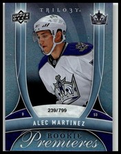2009-10 Upper Deck Trilogy #137 Alec Martinez 239/799 Los Angeles Kings Rookie