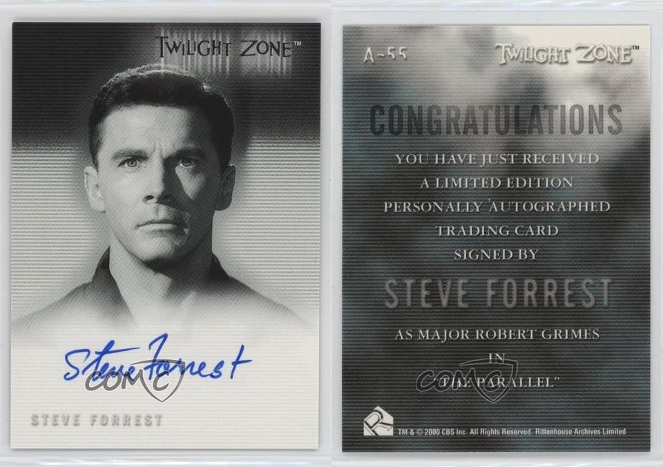 2002 Twilight Zone: Shadows and Substance Series 3 Steve Forrest as ...