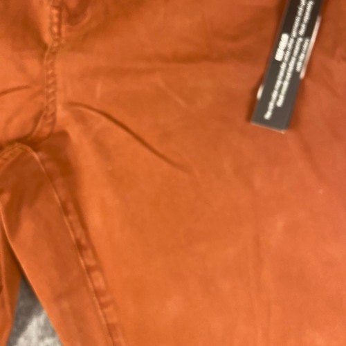 Charlie B Womens Pant Frayed Hem Crop Size 18 Rust Brown Colored Denim Jeans New - Picture 3 of 11
