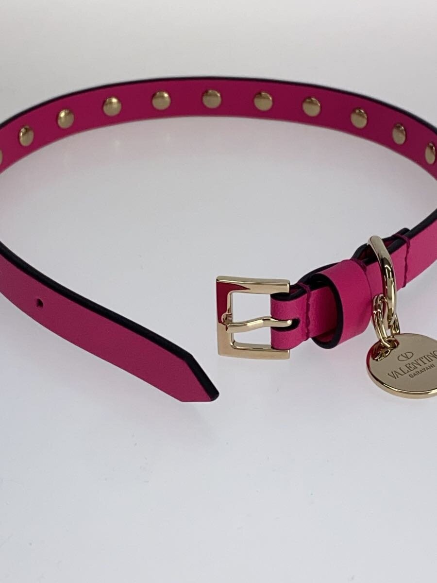 VALENTINO GARAVANI Women's Pink Leather Necklace with No Top thumbnail 3