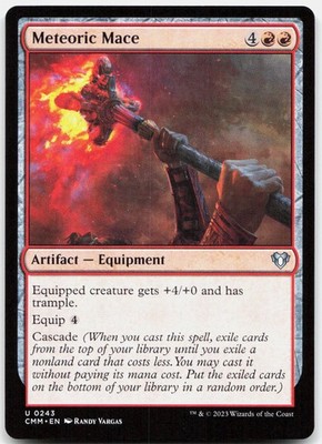 Meteoric Mace 243 Near Mint Commander Masters Uncommon Magic: The Gathering