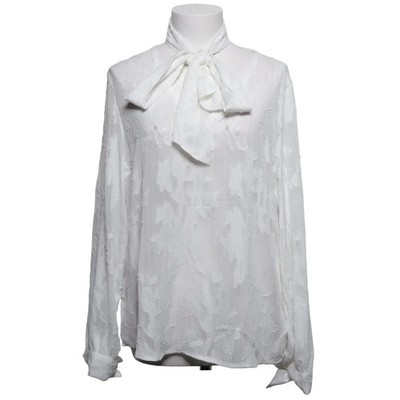 BPC Selection, Schluppenbluse, Größe: 40, Weiß, Metallfaser/Polyester #W3i