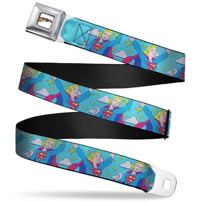 Supergirl Title Full Color White/Multi Color Seatbelt Belt - (US IMPORT) ACC NEU