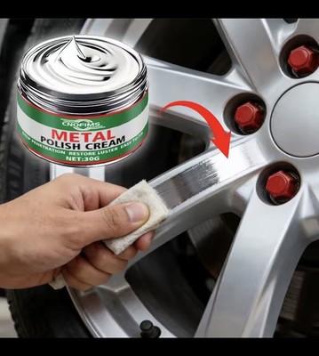 Starke Metallpolitur - Rostentferner Auto Motorrad Edelstahl Chrom Zitronenduft