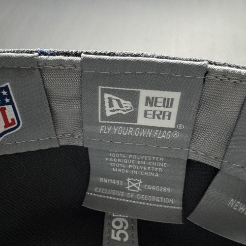 Buffalo Bills New Era 59FIFTY Cap Gray Blue Fitted Hat NFL Logo Size 7 5/8 NY - Picture 10 of 11