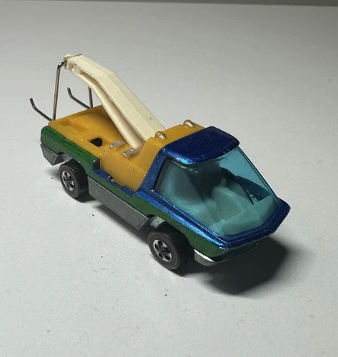 Hot Wheels Redline The Heavyweights Tow Truck Tow Service 1969 Blue Hong Kong