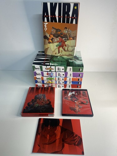 AKIRA Volumes 1-6 Complete Set Katsuhiro Otomo, Kodansha English Manga + Dvd
