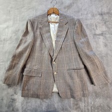 Vintage Polo Ralph Lauren Blazer Mens 44 Glen Plaid Wool Sport Coat USA 90s