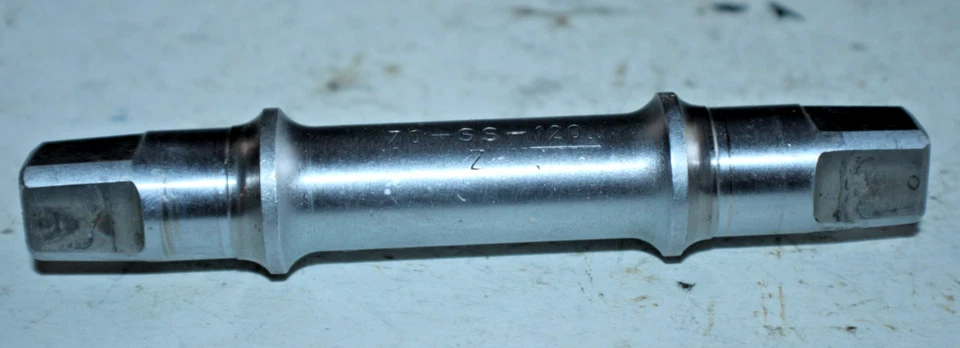 Campagnolo Bottom Bracket Axle 70-SS-120 Z Silvern ISO Square Tapered Ships USA! - Image 3 of 4