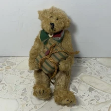 Vintage Handmade Mohair-Style Jointed Teddy Bear 6” Folk Art Primitive Gift