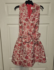Lilly Pulitzer Women's Size 10 Pink/White Floral Jacquard Tazie Dress