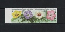 S9062 Mikronesien 1995 Flora Blumen Streifen MNH