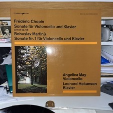 CHOPIN SONATE VIOLONCELLO KLAVIER LP MAY/ HOKANSON 0272