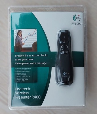 Logitech R400 Presenter - kabellose Fernbedienung/Laserpointer USB (910-001357)