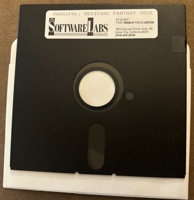Vintage Software Labs Game - Parsifal Medieval Fantasy - 5.25'' Disk