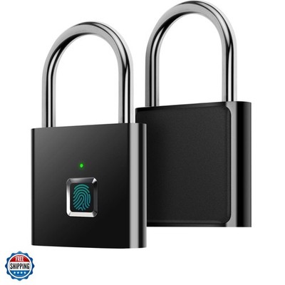 Fingerprint Padlock, Ultra Light One Touch Open Fingerprint Lock with USB Cha...