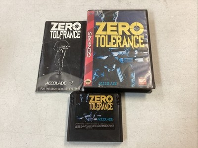 Zero Tolerance (Sega Genesis, 1994) CIB Manual Tested B