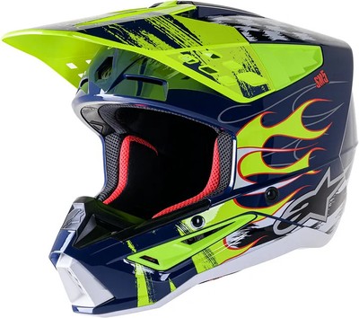 Helm Supertech M5 Rash ALPINESTARS Grafic Flame