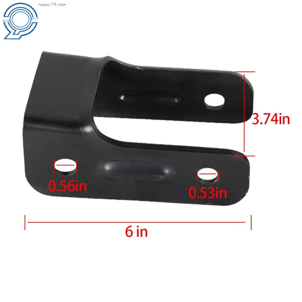 Juego de pares de grilletes de resorte de hoja trasero izquierdo y derecho para Chevy Blazer S10 Gmc Jimmy S15 2 piezas Foto 4 de 4