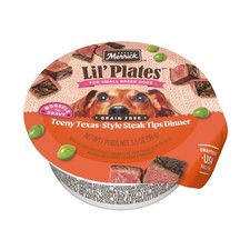 Merrick Lil’ Plates Premium 3.5 Ounce (Pack of 12), Teeny Texas Steak Tips  17.63 per gallon