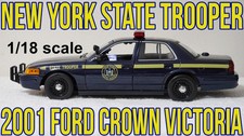 1/18 New York State Police Ford Crown Victoria Lights and Siren SEE DESCRIPTION!