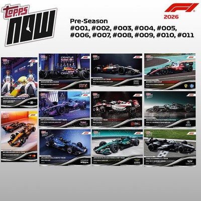 Topps Now F1 2026 Bundle #1,#2,#3,#4,#5,#6,#7,#8,#9,#10,#11 Preseason | IN HAND