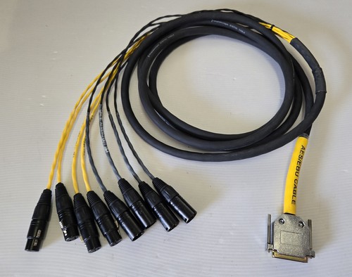 Digidesign DigiSnake I/O AES/EBU Cable 8 Channel DB25 to Neutrik XLR F/M 12ft