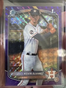 2025 Bowman Chrome Kevin Alvarez #BCP-227 1st Bowman Purple Geo /250
