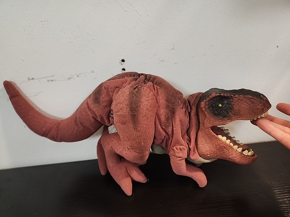 Jurassic Park Hand Puppet 1996 The Lost World T-Rex Dinosaur Full