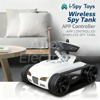 I-SPY TOYS RC Camera Tank FPV WIFI Real-time Mini Car HD Robot Car APP Control