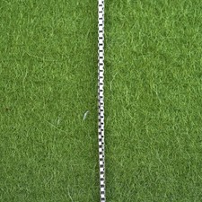 30  , 1mm, Vintage sterling silver Italy 925 silver box chain, necklace