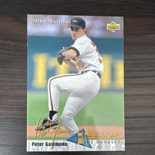 Upper Deck 1993 Mike Mussina Peter Gammons Inside The Numbers #463 Orioles