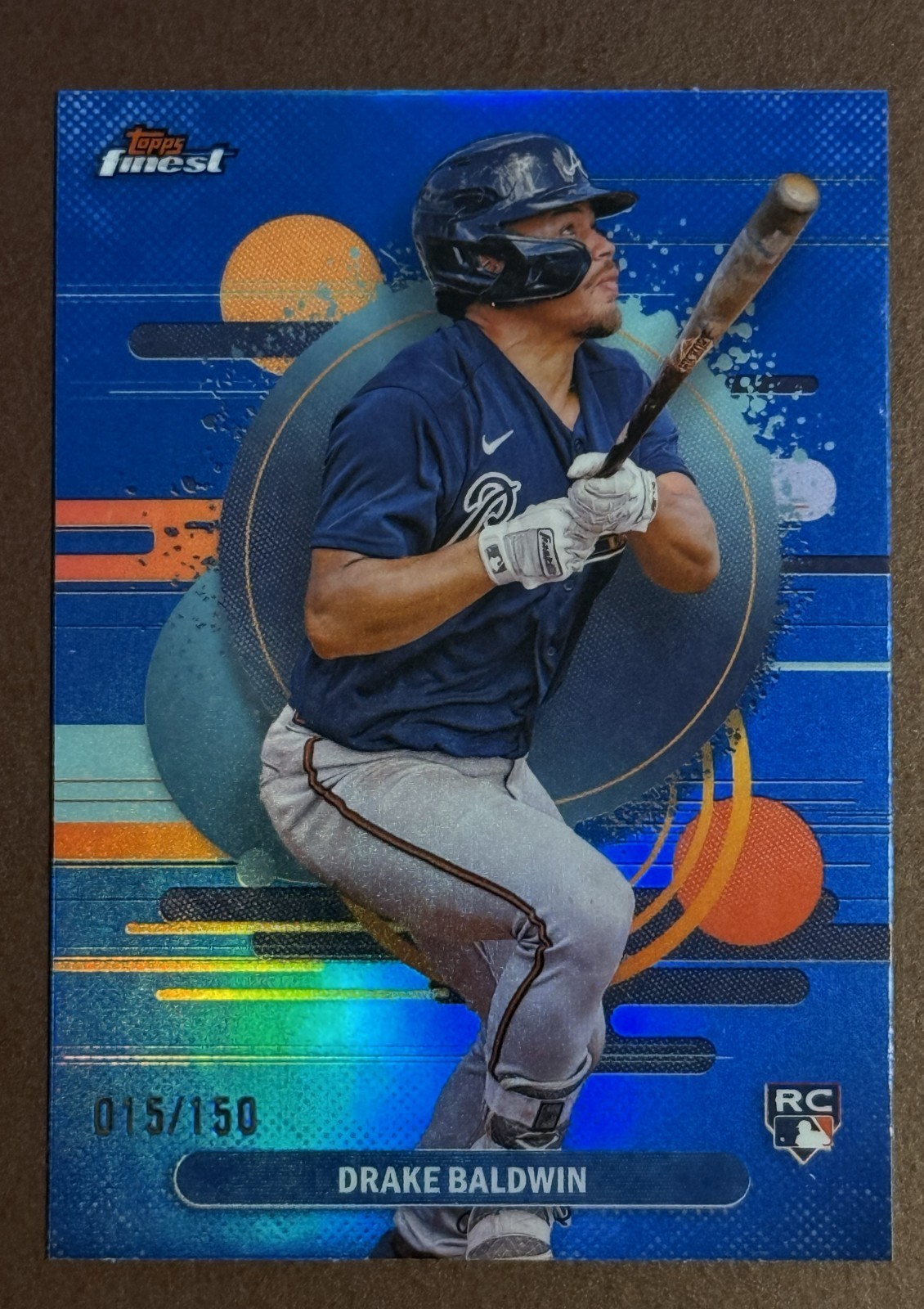 2025 FINEST BLUE REFRACTORS DRAKE BALDWIN ROOKIE CARD /150  NO.  183 (UNCOMMON)