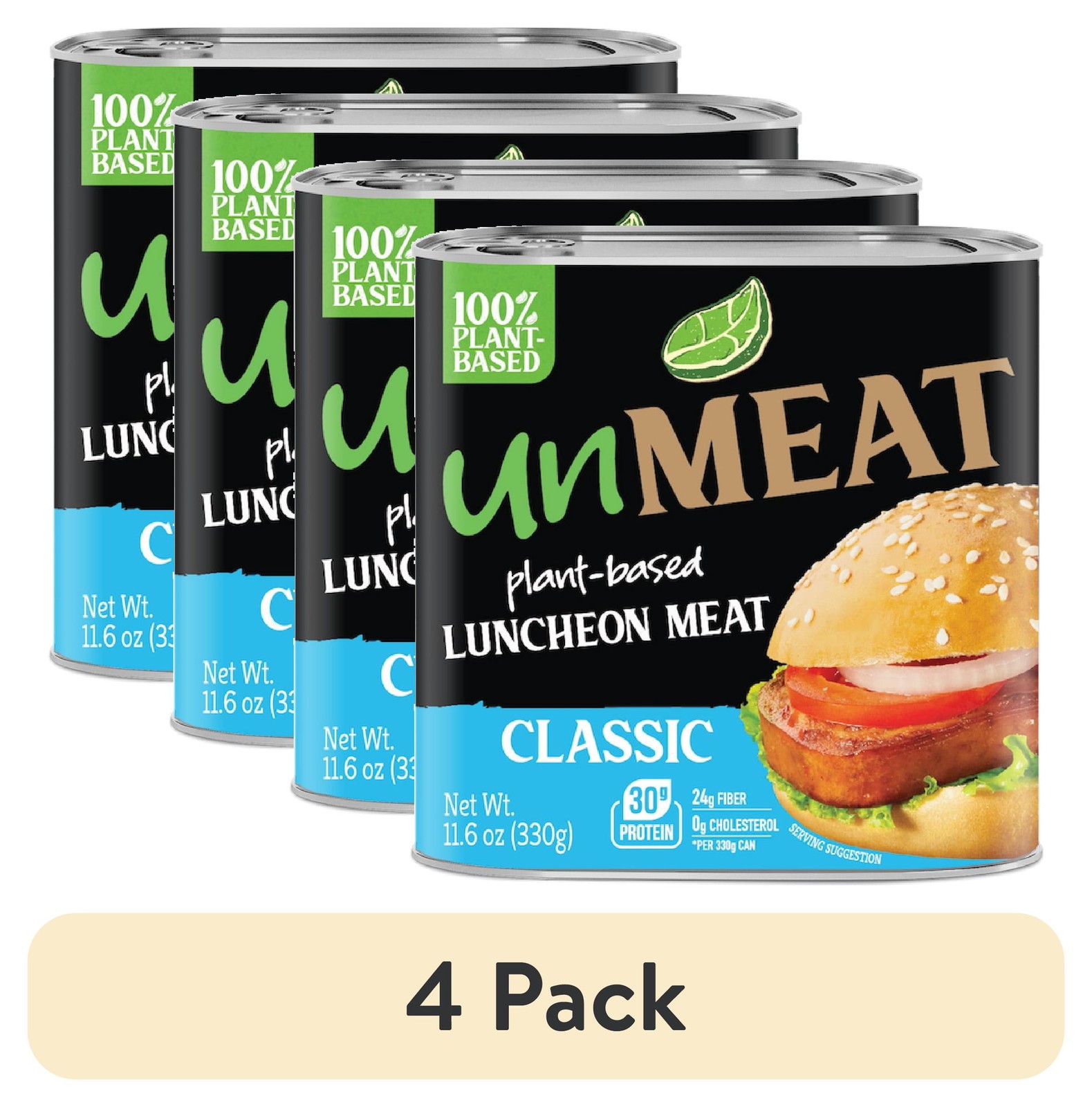 Canned Luncheon Meat 11.6 oz 4-Pack Pork Classic Lunch Meat