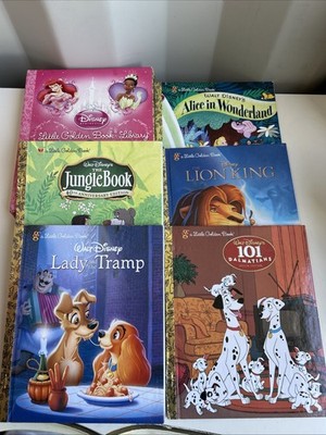 Lot of 10 A Little Golden Vintage Walt Disney Classics And Princess Kids Books