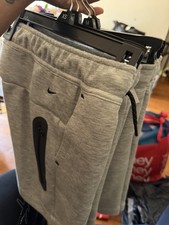 Nike Kids Athletic Activewear Shorts Drawstring Elastic Waist Gray M