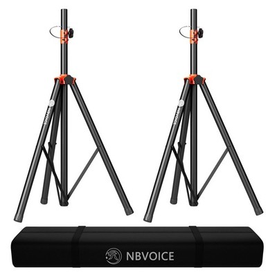 Speaker Stand Tripod Pair for Large Speakers - Adjustable Height 4 to 6.8-Foo...