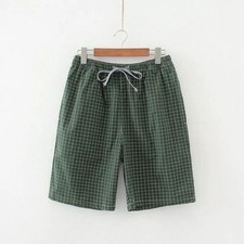 Summer Men Sleep Bottoms 100 Cotton Pajama Shorts Male Top Quality Sleepwear Pa