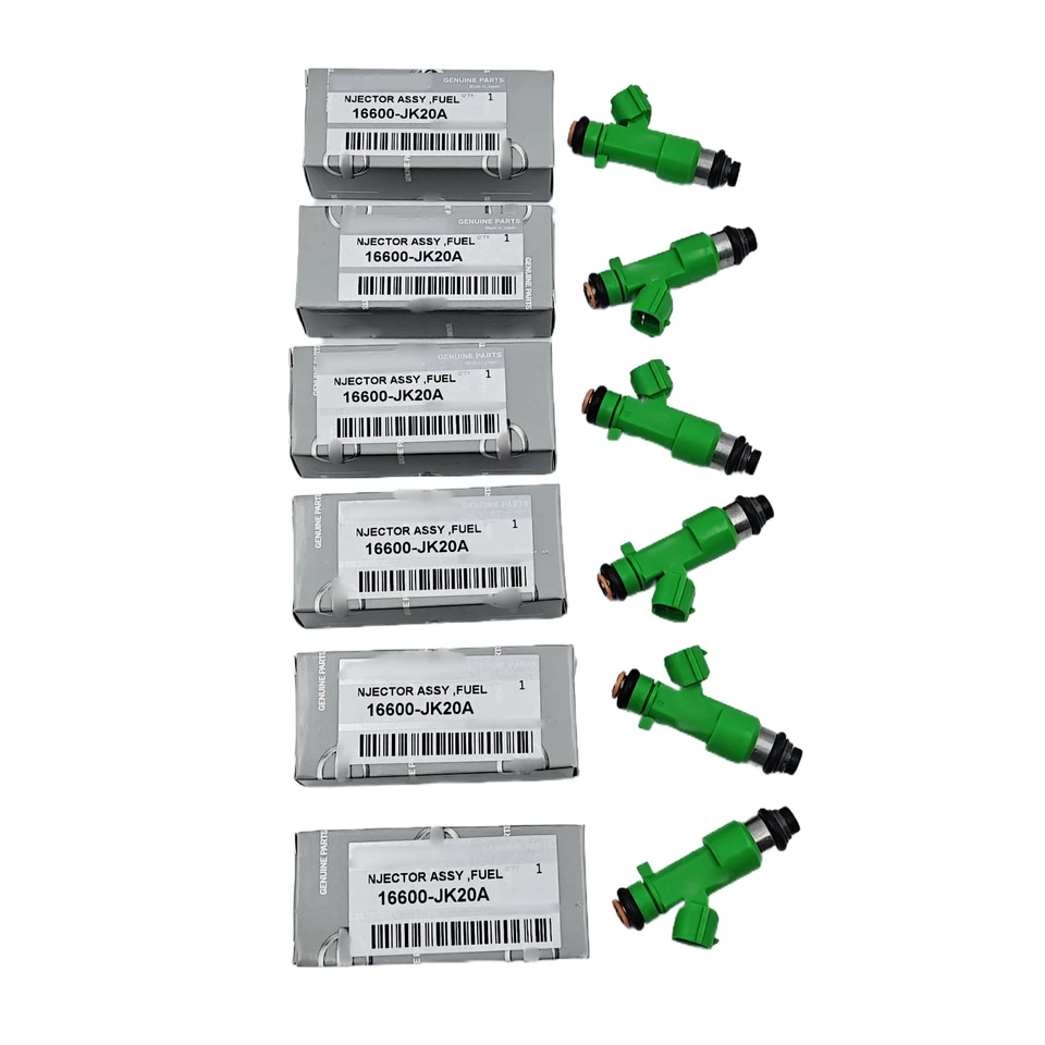 6X INYECTORES DE COMBUSTIBLE OEM para Nissan Murano Máxima 2009-2018 3,5 L V6 16600-JK20A EE. UU. Foto 2 de 4