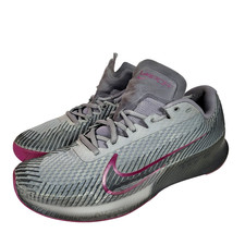 Nike Court Air Zoom Vapor 11 HC Smoke Grey Sangria 2024 Tennis Shoes Men's 11 