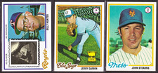 1978 Topps Baseball [3 Different Card Lot] [4] [EX/MT]