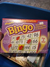 Multiplication Bingo Ages 8  Up 3-36 Players Trend Classroom Educational Game