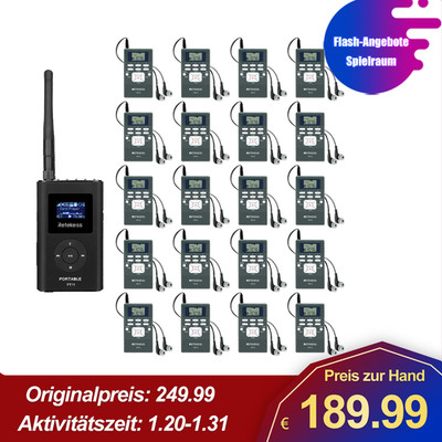 Retekess FT11-PR13 Tour Guide System Sender 20Empfänger Meeting/Kirche/Vorlesung